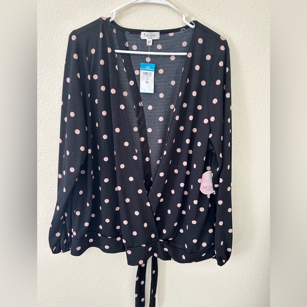 Polka dot blouse